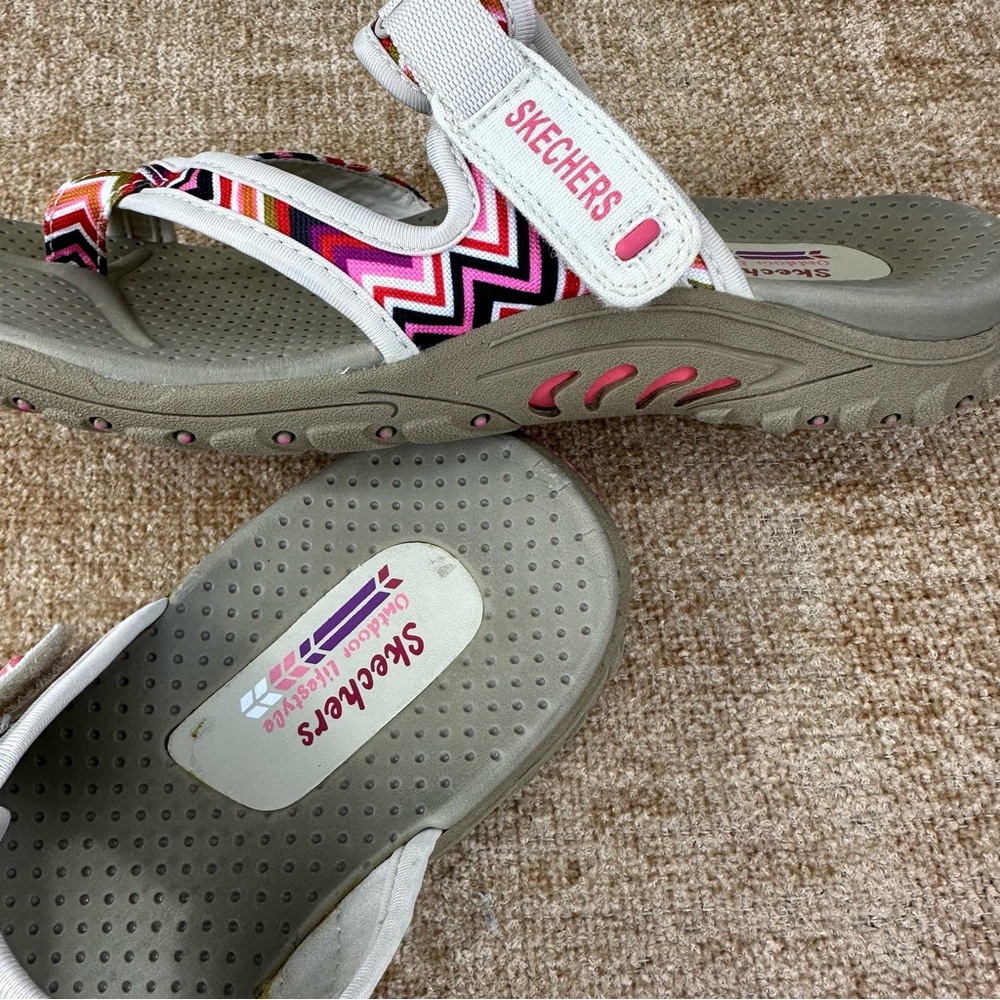 Skechers Reggae -Zig Swag Multicolored Sandals Women’s Size 10 - Picture 5 of 13